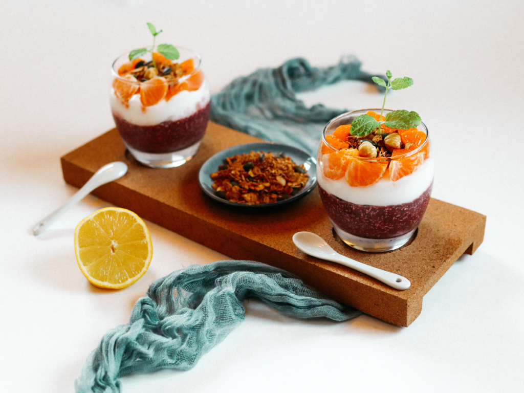 Chiapudding van rode biet